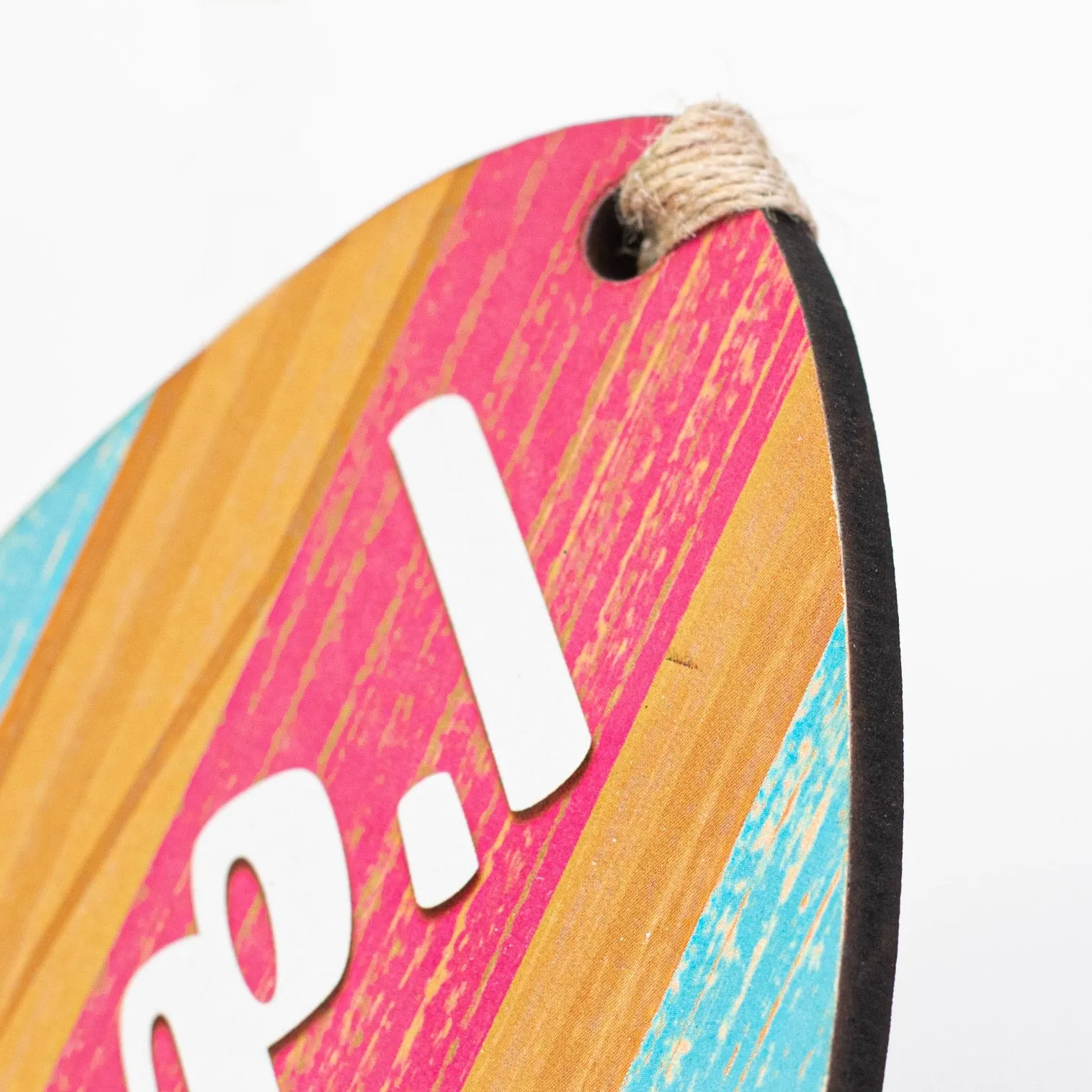 11.5" Shaped Tag Sign Greeter: I'd Rather Be Surfing Boards