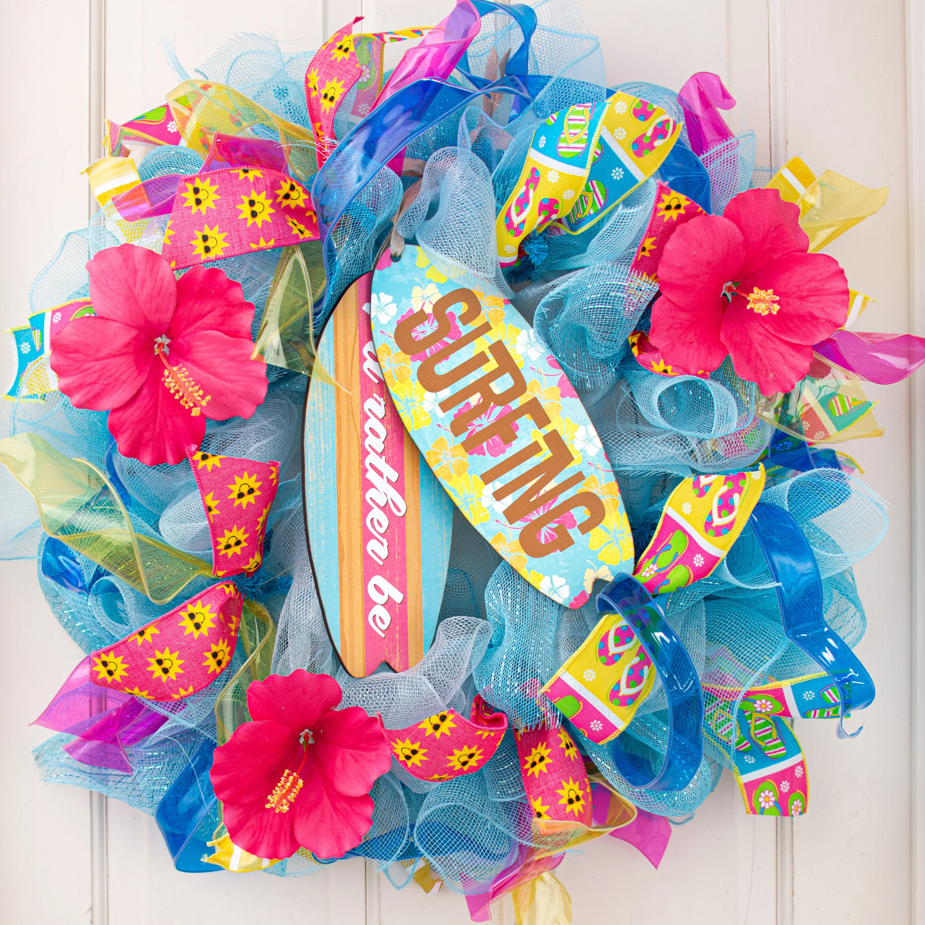 11.5" Shaped Tag Sign Greeter: I'd Rather Be Surfing Boards