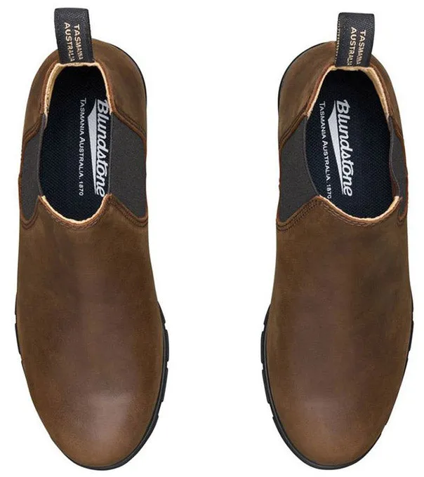 1970 - Series Ankle Boot Antique Brown - Women's|-|1970 - Bottillon Série avec talons bas brun - Femme