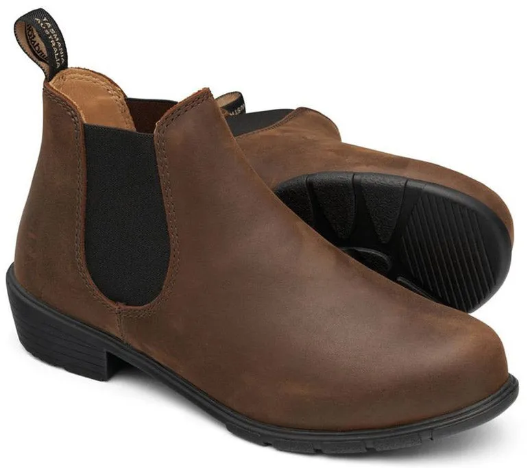 1970 - Series Ankle Boot Antique Brown - Women's|-|1970 - Bottillon Série avec talons bas brun - Femme