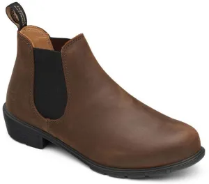 1970 - Series Ankle Boot Antique Brown - Women's|-|1970 - Bottillon Série avec talons bas brun - Femme