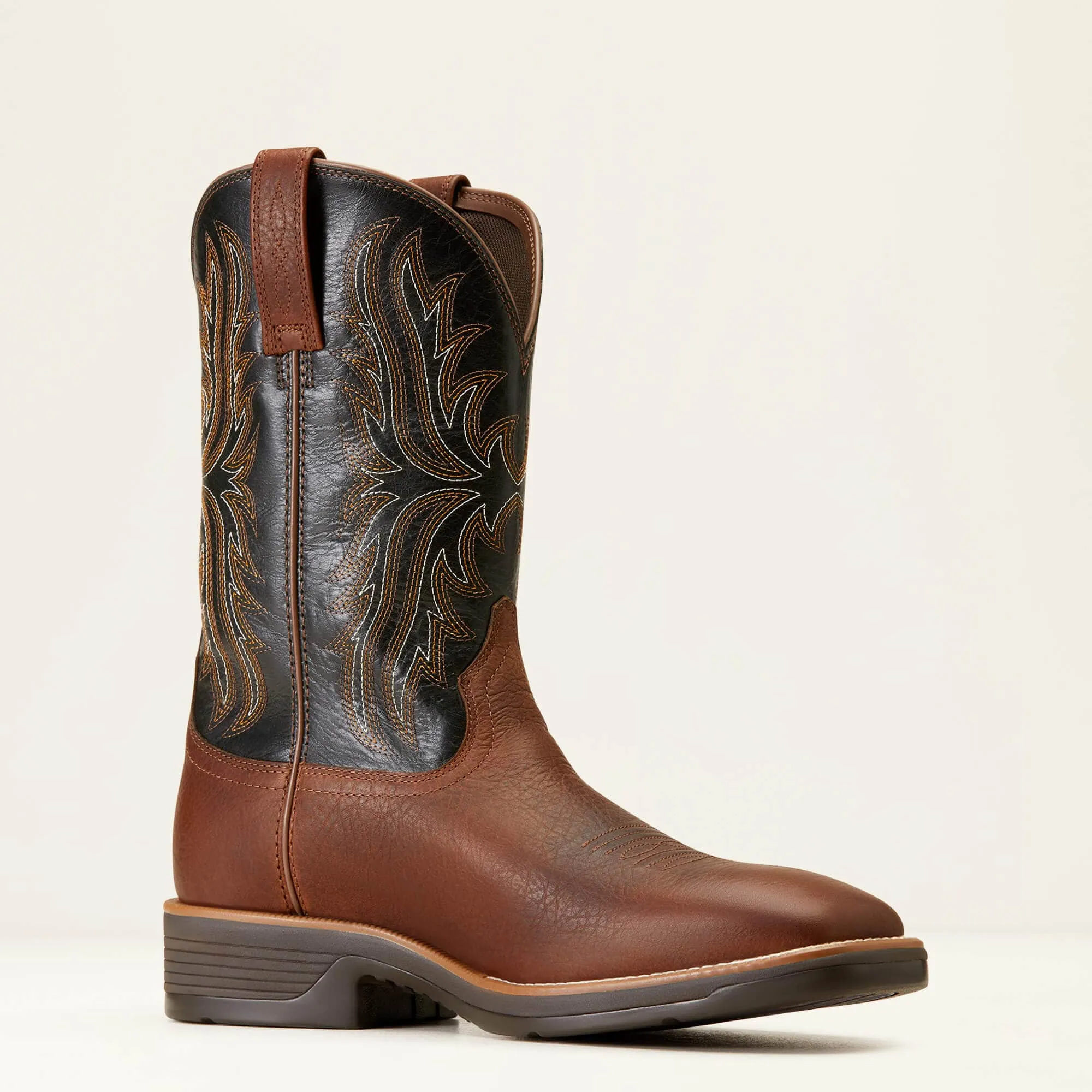 Ariat Men's Ridgeback Deepest Clay/Black Barrel Western Boot