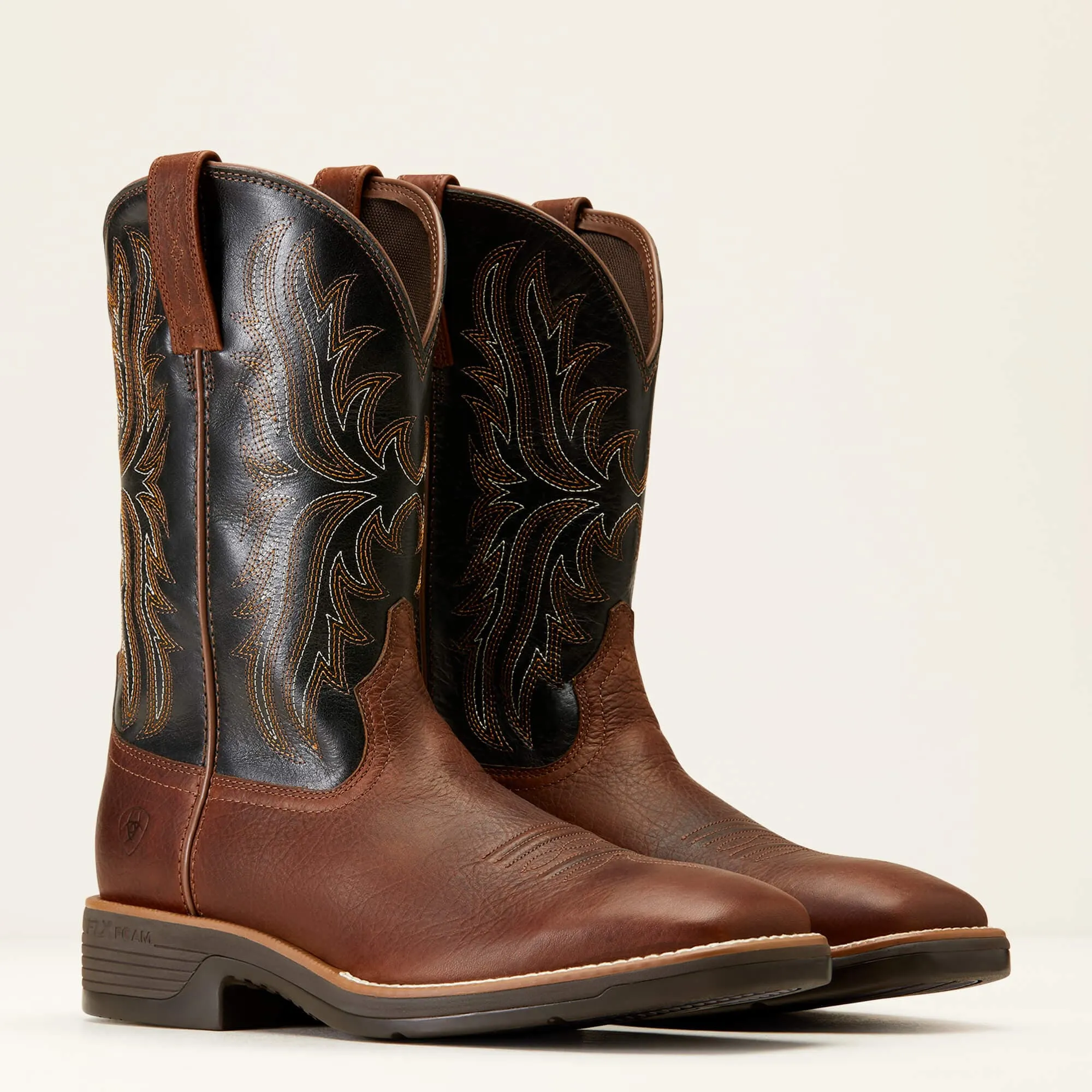 Ariat Men's Ridgeback Deepest Clay/Black Barrel Western Boot