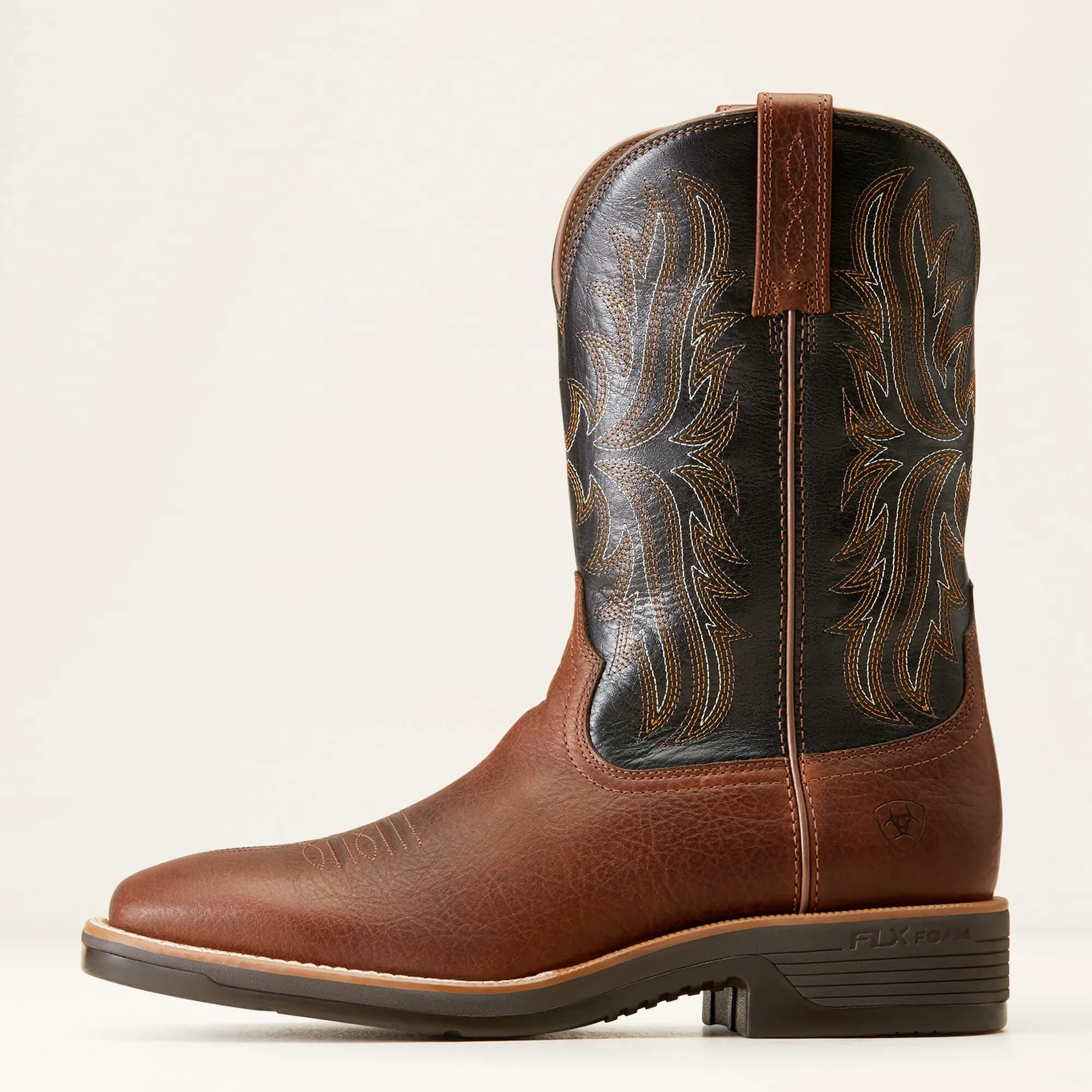Ariat Men's Ridgeback Deepest Clay/Black Barrel Western Boot