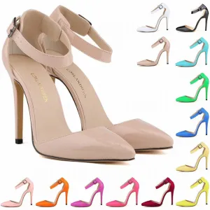 Beauty Pointed High Heel Patent Leather Shoes