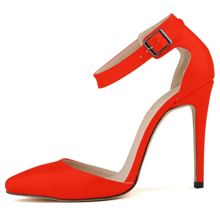 Beauty Pointed High Heel Patent Leather Shoes