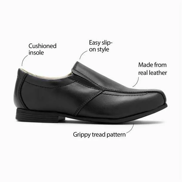 Black Leather Formal Loafers (Older)