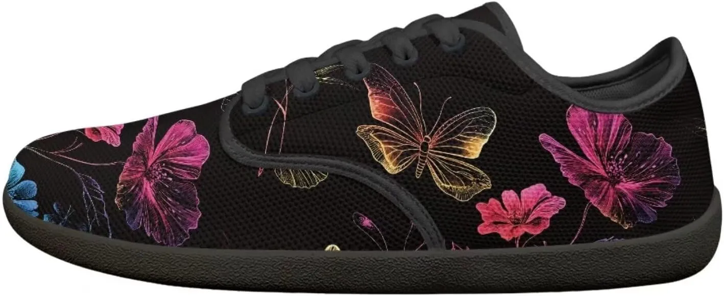 Butterfly Women's Casual Sneakers Barefoot Shoe Minimalist Womens Fashion Sneaker Comfort Casual Dress Shoes