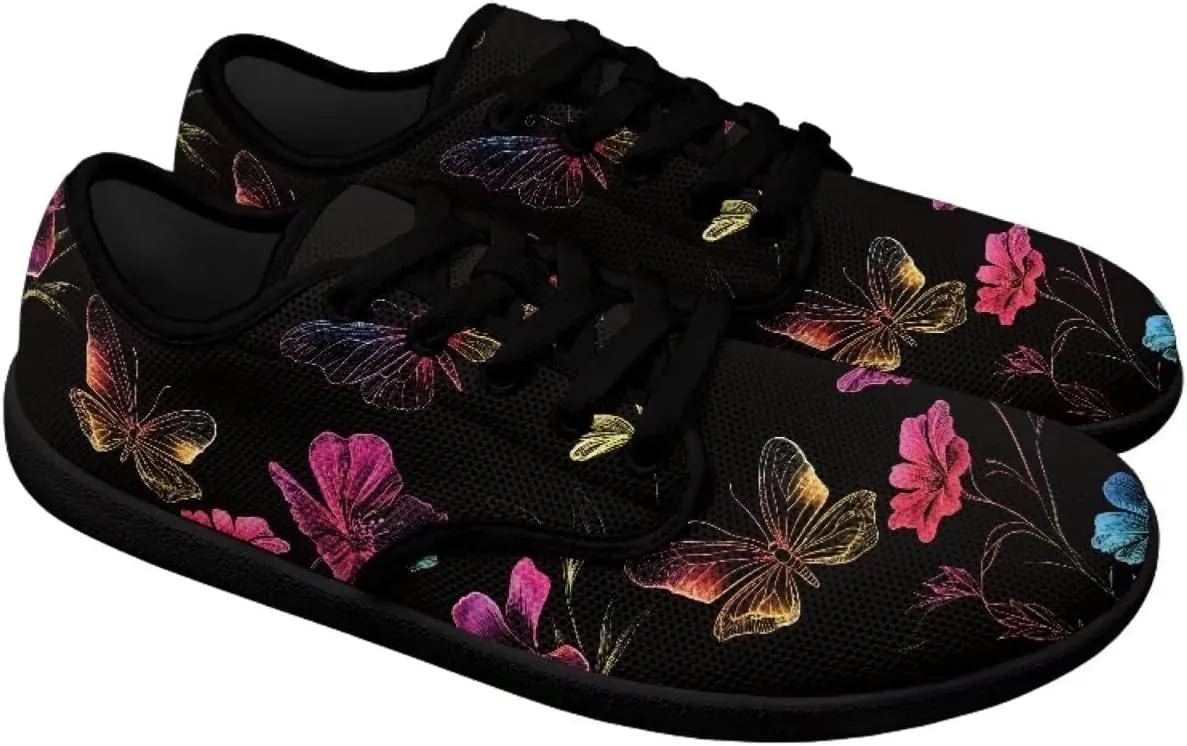 Butterfly Women's Casual Sneakers Barefoot Shoe Minimalist Womens Fashion Sneaker Comfort Casual Dress Shoes