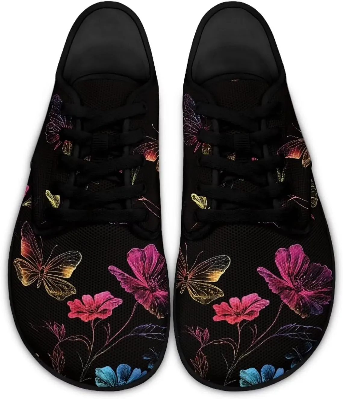 Butterfly Women's Casual Sneakers Barefoot Shoe Minimalist Womens Fashion Sneaker Comfort Casual Dress Shoes