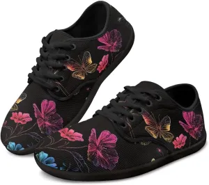 Butterfly Women's Casual Sneakers Barefoot Shoe Minimalist Womens Fashion Sneaker Comfort Casual Dress Shoes