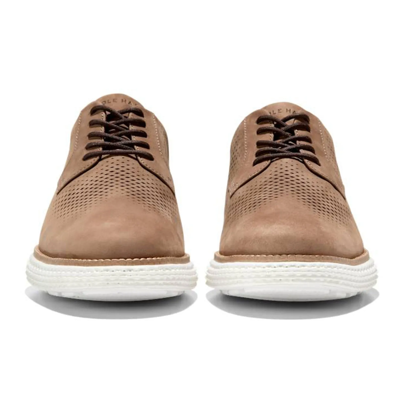 Cole Haan OriginalGrand 2.0 Laser Oxford (Men) - Light Whiskey Nubuck/Optic White