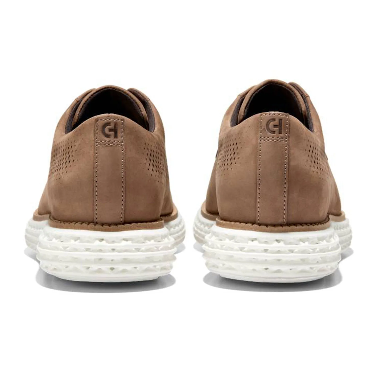 Cole Haan OriginalGrand 2.0 Laser Oxford (Men) - Light Whiskey Nubuck/Optic White