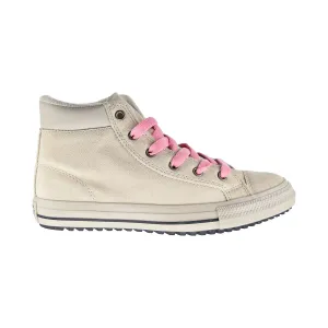 Converse Chuck Taylor All Star PC Boot Hi Kids' Shoes Natural Ivory-Pink