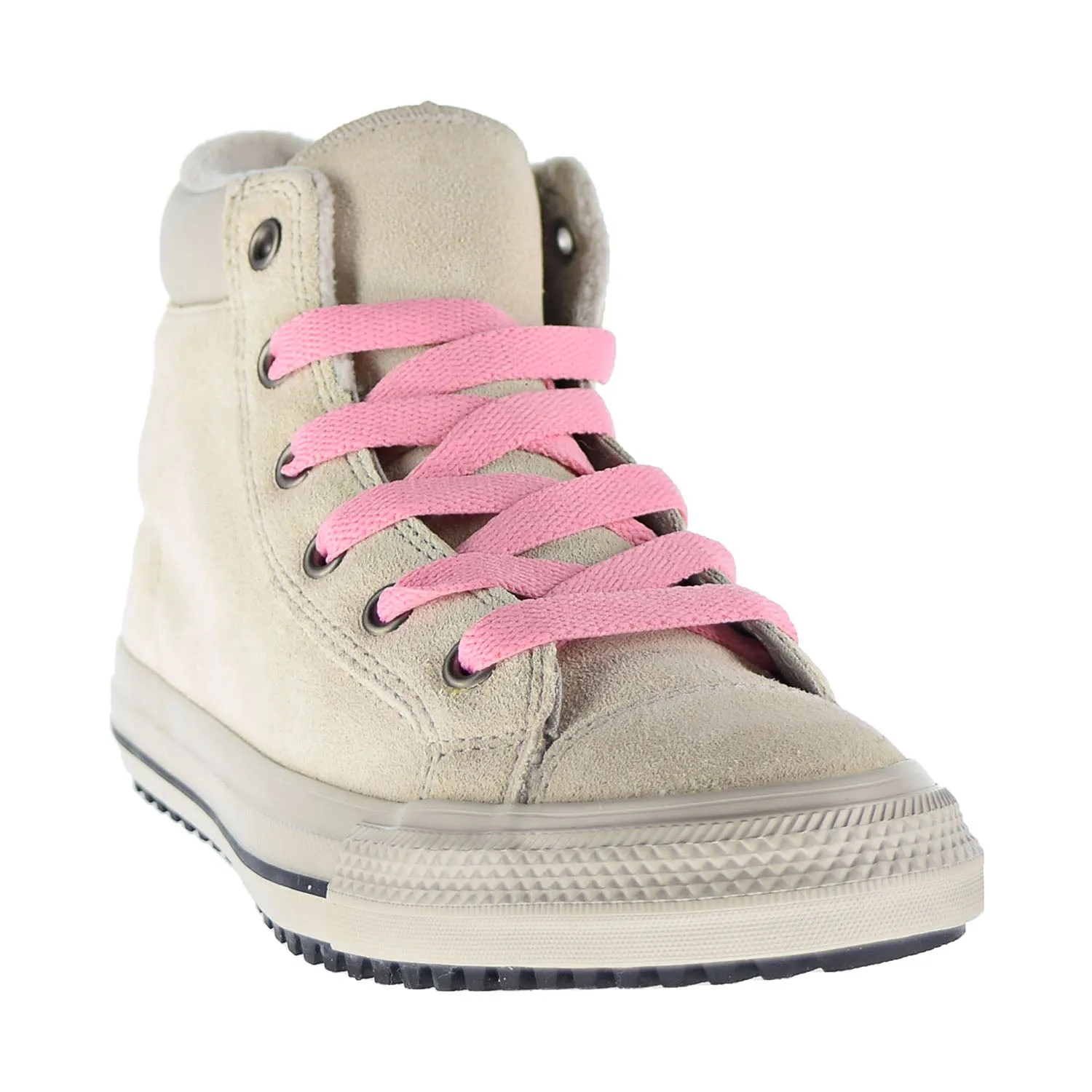 Converse Chuck Taylor All Star PC Boot Hi Kids' Shoes Natural Ivory-Pink