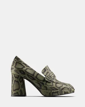 Cur Loafer 2 W Green Textile