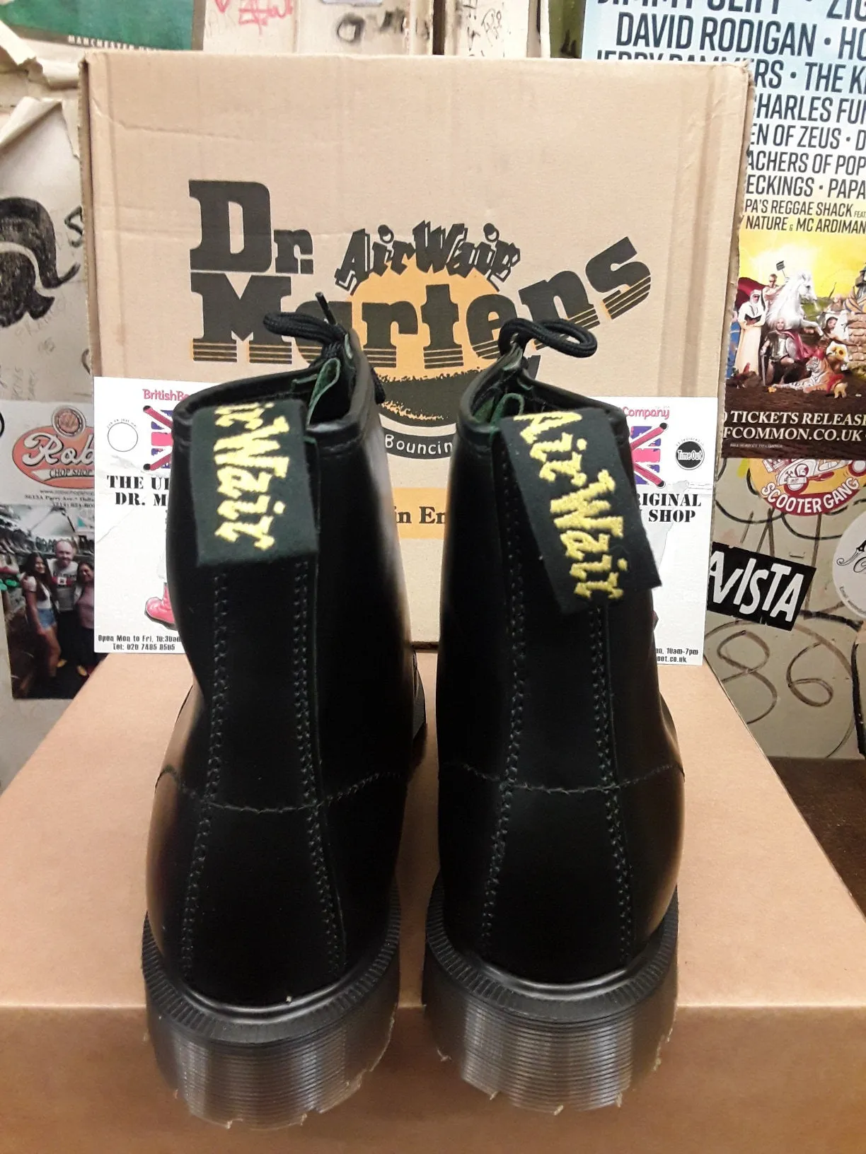 Dr Martens 8217 Green Analine leather Made in England Size 6