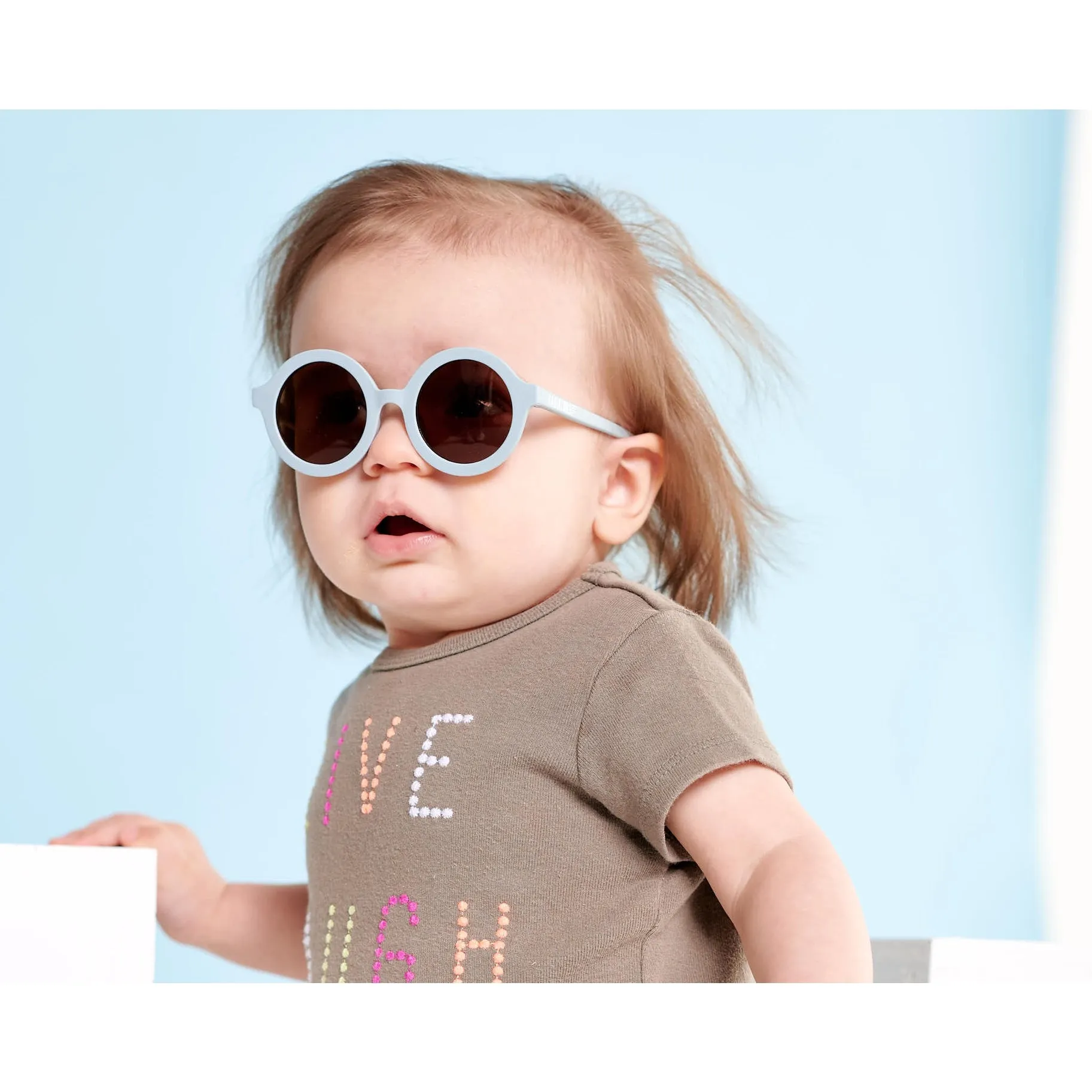 Euro Round Sunglasses -  Into the Mist with Amber Lens by Babiators