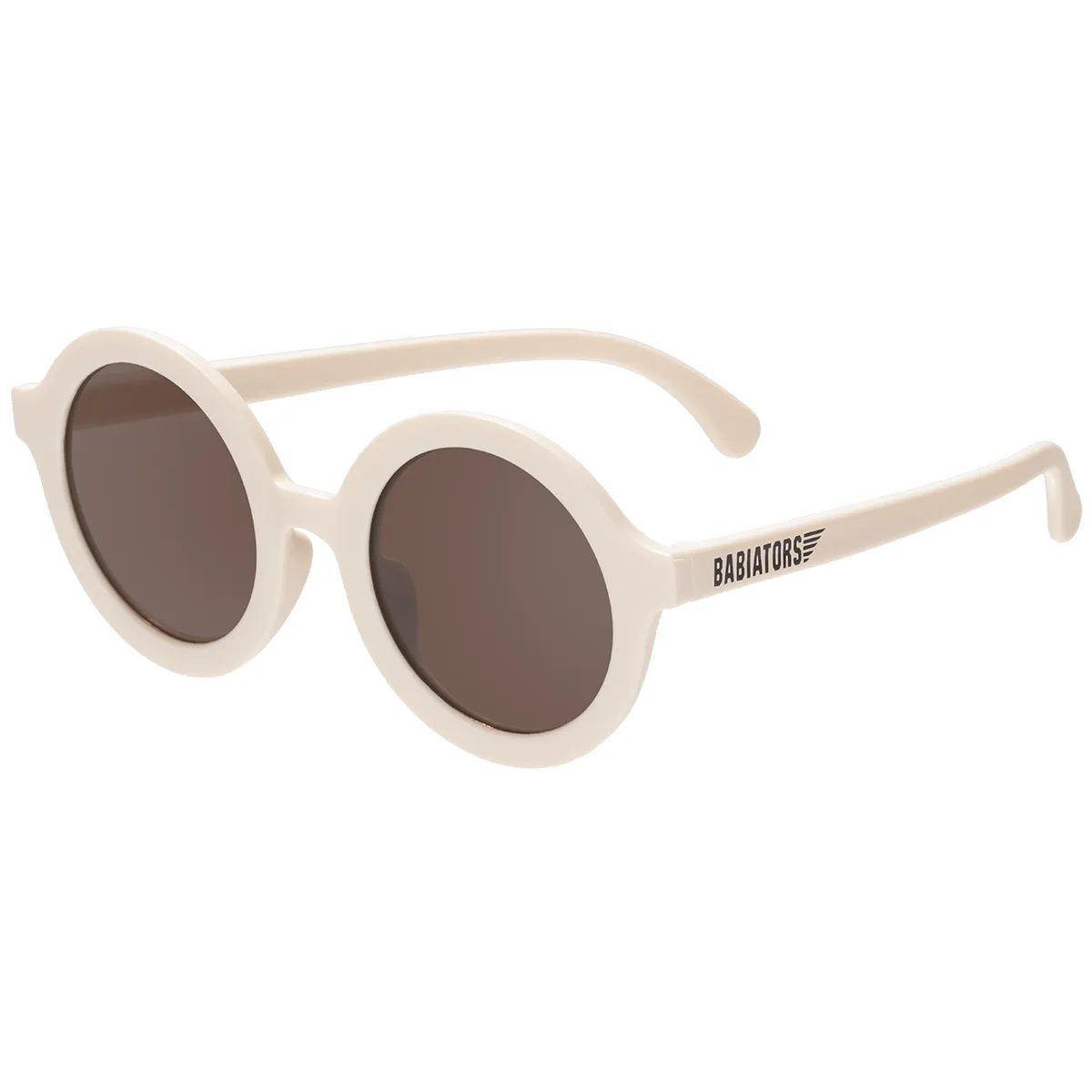 Euro Round Sunglasses - Sweet Cream with Amber Lens by Babiators