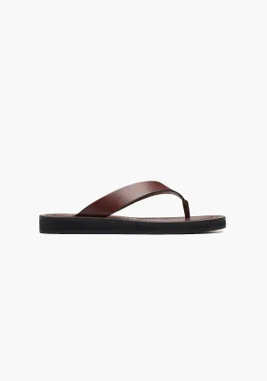 EVA SLIDE TEAK LEATHER