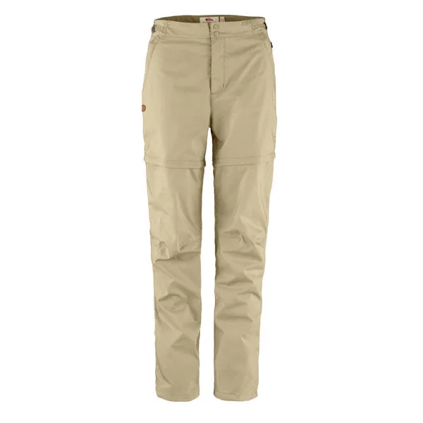 Fjallraven Womens Abisko Hike Zip-Off Trousers Reg Leg Fossil
