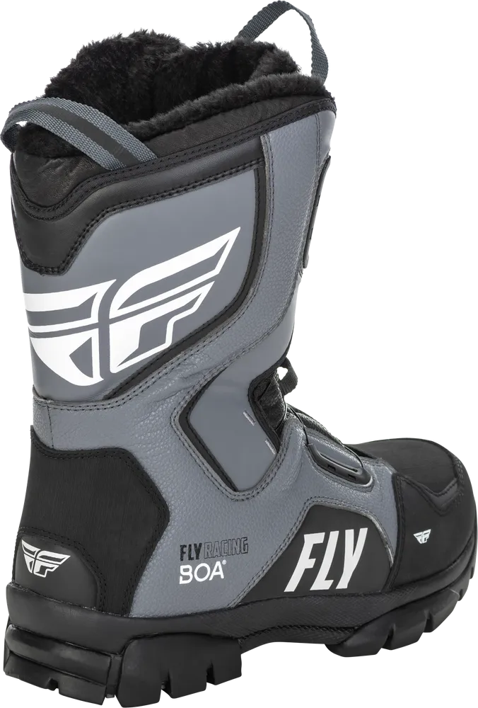 Fly Racing Marker BOA Snowmobile Boot Black Grey