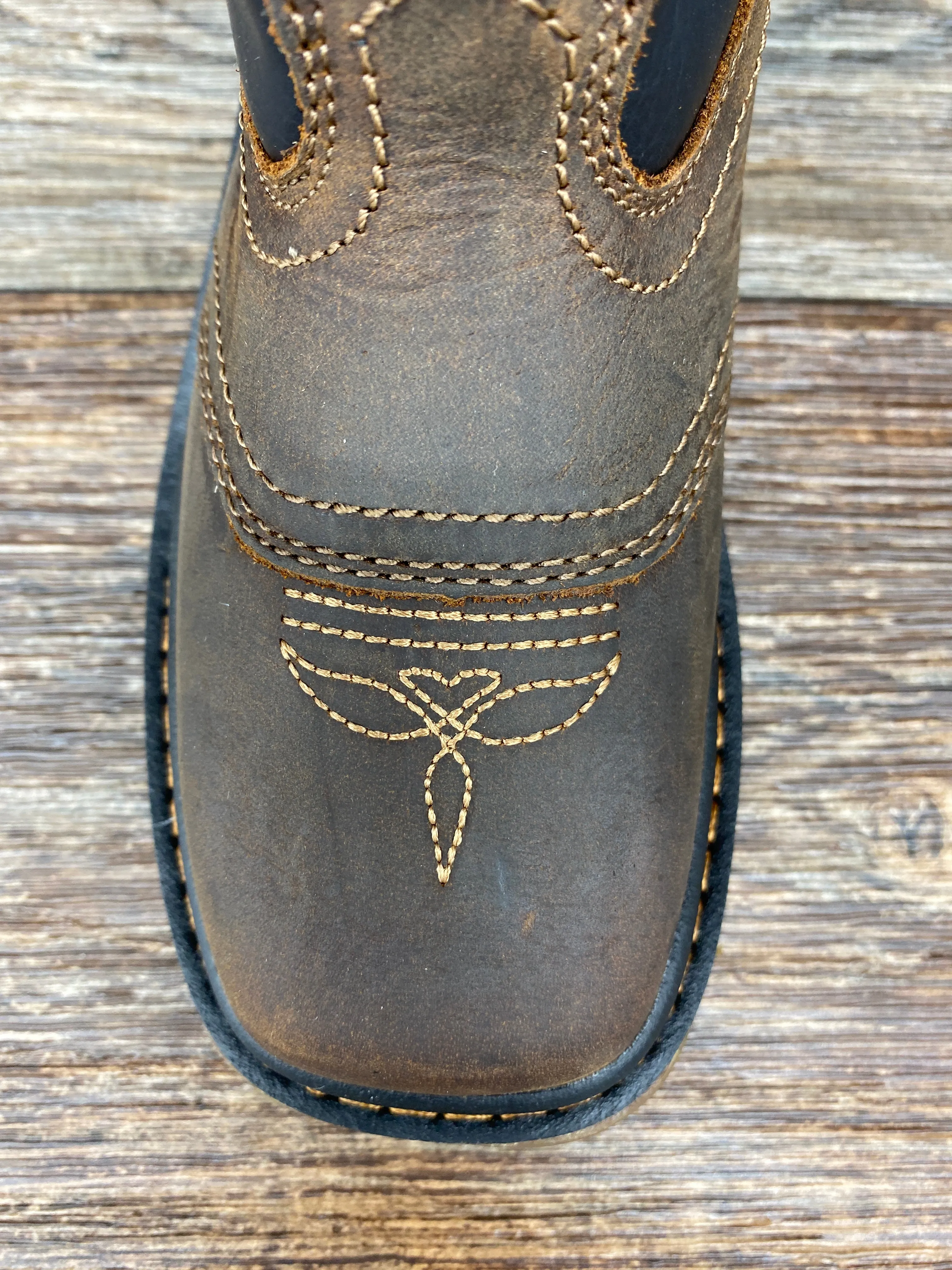 gb00343 Kid's Carbo-Tec Square Toe Work Boot by Georgia