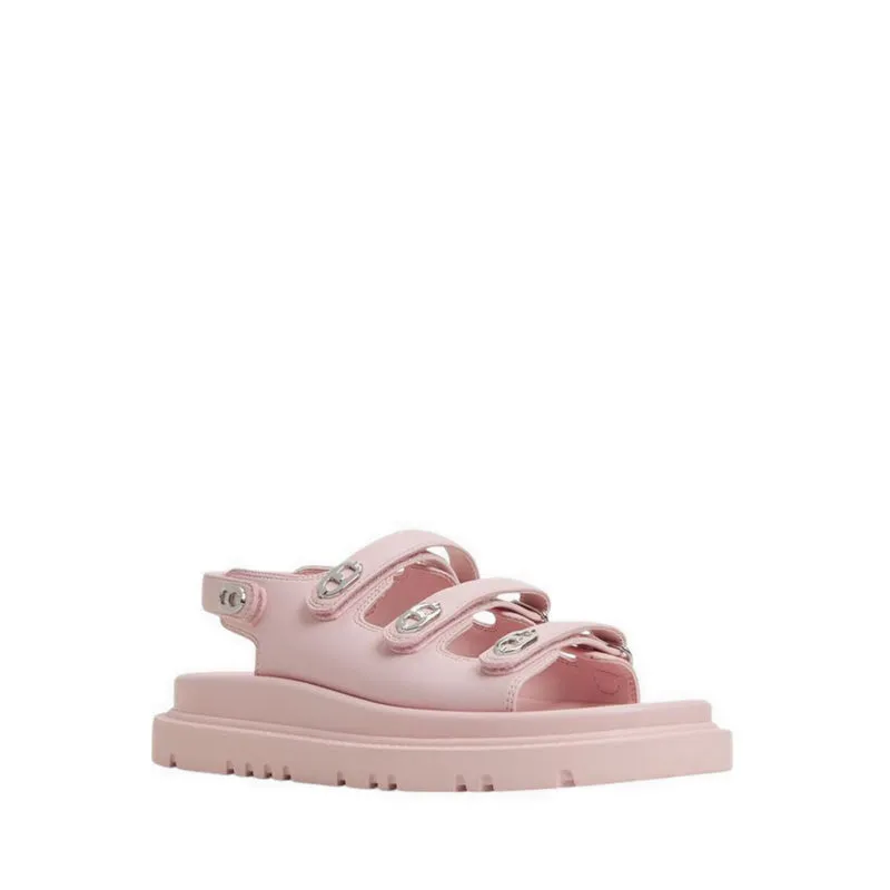 HALENDAR FOOTBED SANDALS - LIGHT PINK
