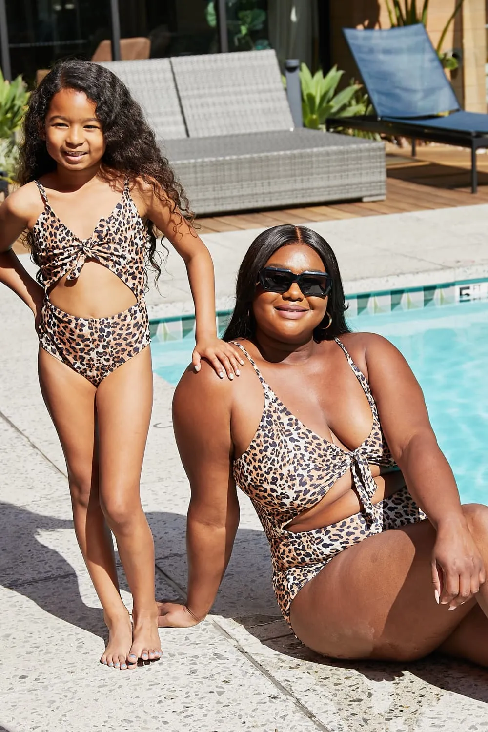 Hazel Blues® | Lost At Sea Cutout One-Piece Swimsuit: Youth