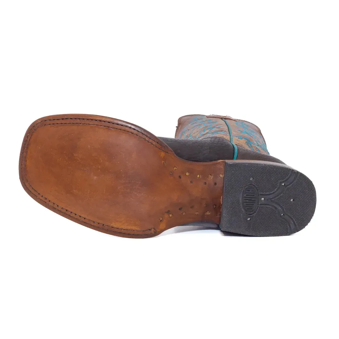 Hondo Women’s Cowgirl Boots 13" Cocoa/Cognac 3493L