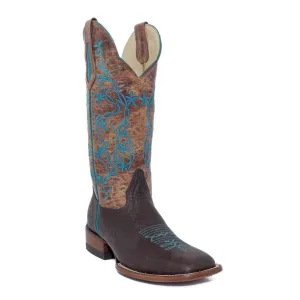 Hondo Women’s Cowgirl Boots 13" Cocoa/Cognac 3493L