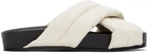 Jil Sander Beige Criss Cross Sandals
