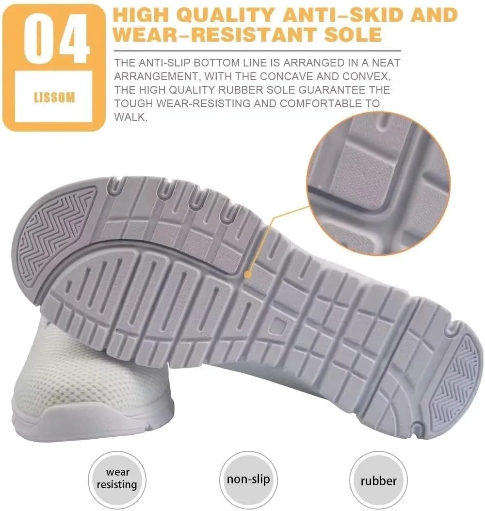 KEIAHUAN Women Slip On Sneaker Mesh Running Shoes Walking Tennis Shoes Lightweight Fashion Sneakers