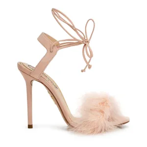 Light pink 100 feather sandals