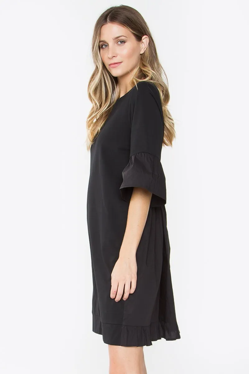 Lukas Knit Poplin Dress