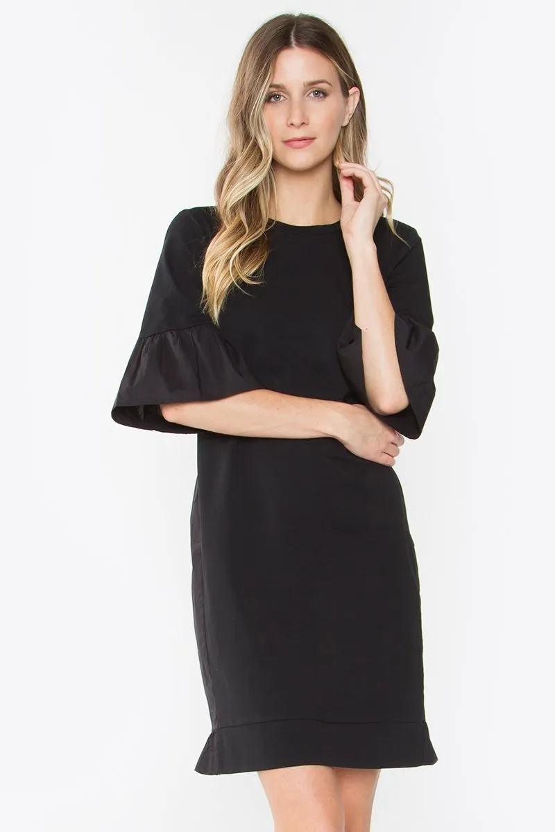 Lukas Knit Poplin Dress