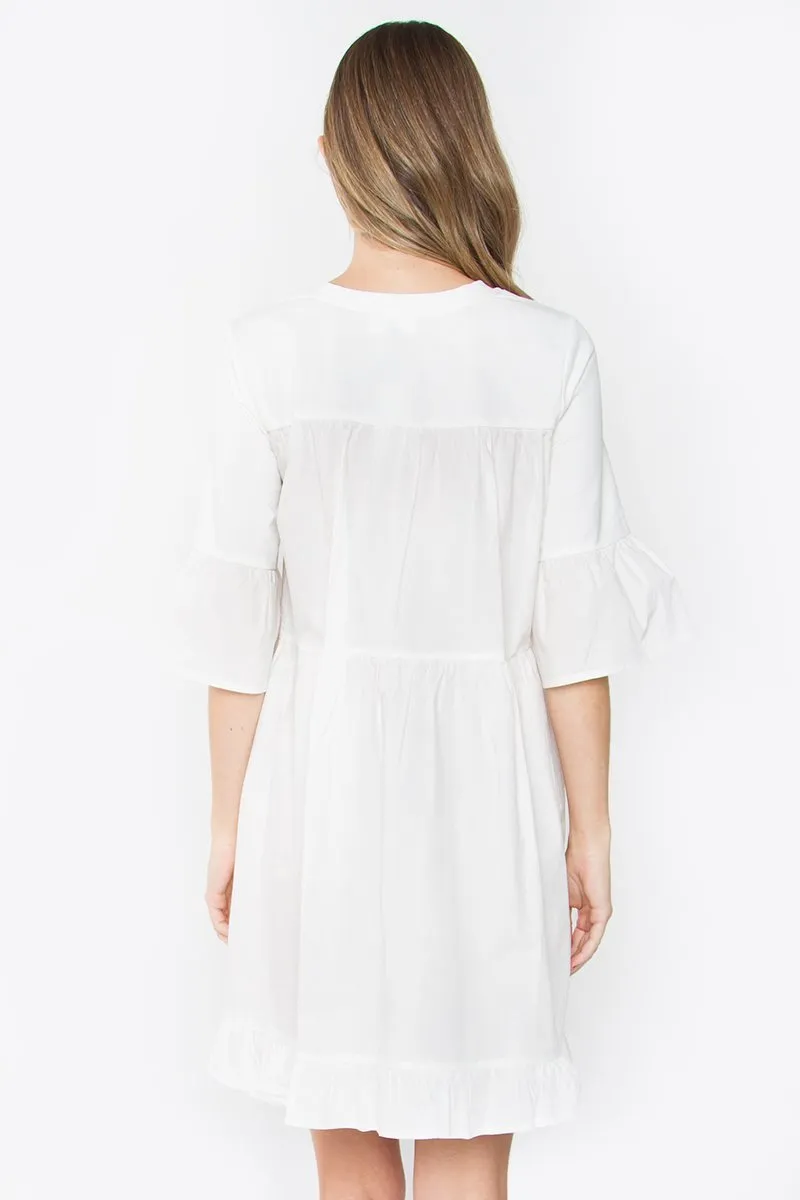 Lukas Knit Poplin Dress