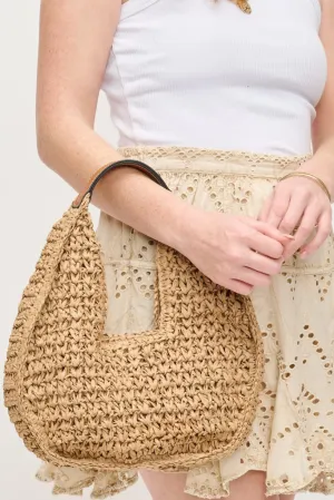 Marie Hobo Straw Tote