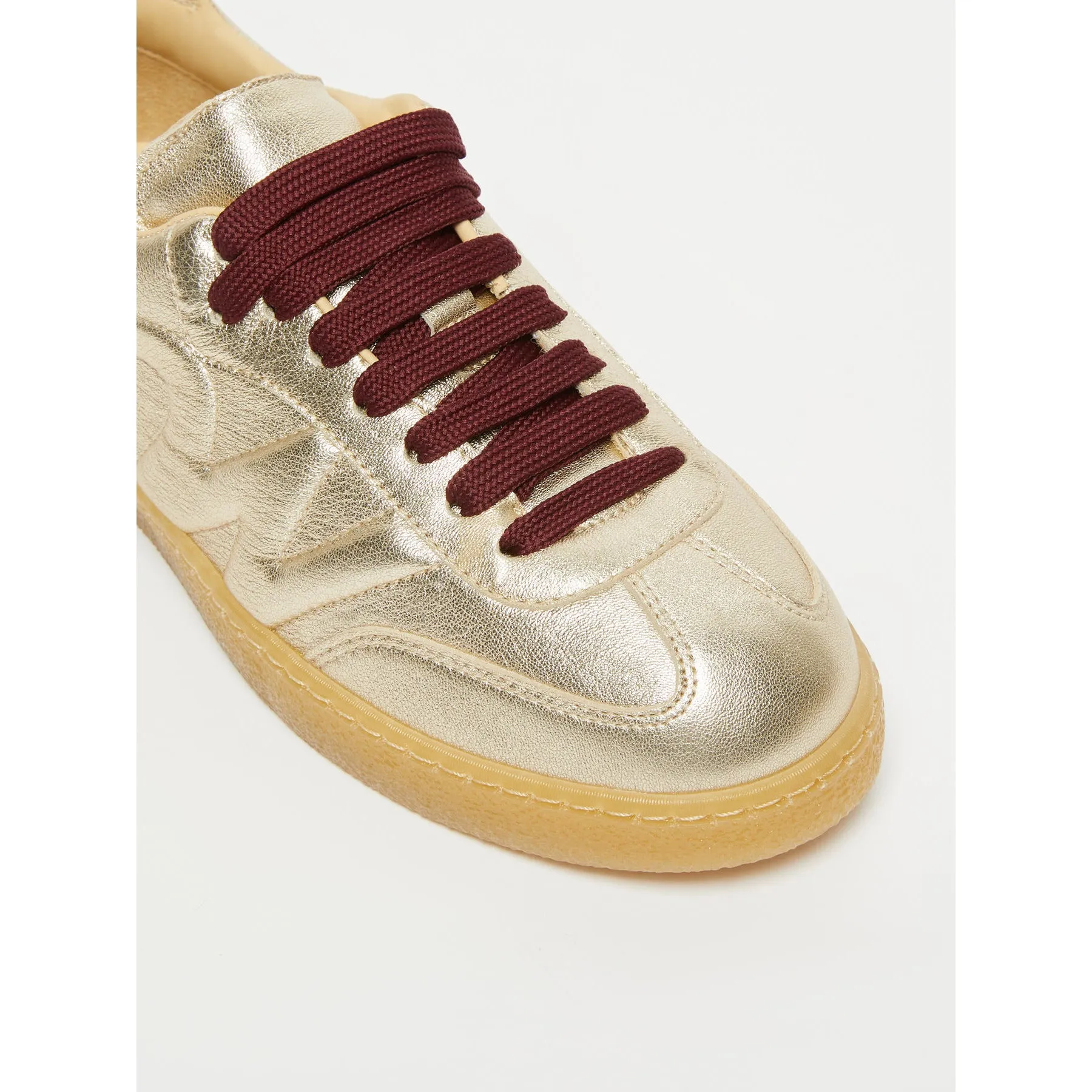 Max Mara Weekend PACOGOLD Gold Leather Sneakers