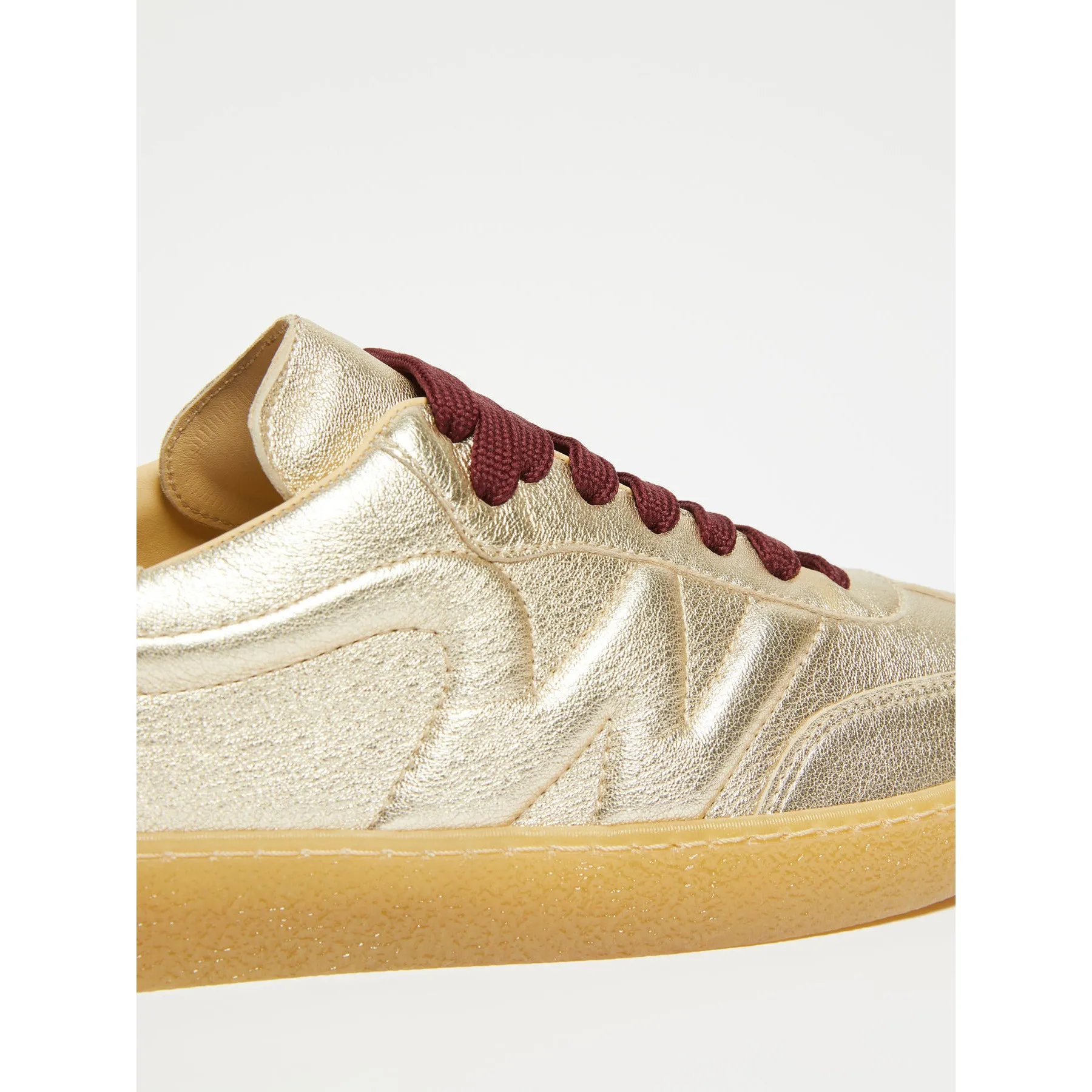 Max Mara Weekend PACOGOLD Gold Leather Sneakers