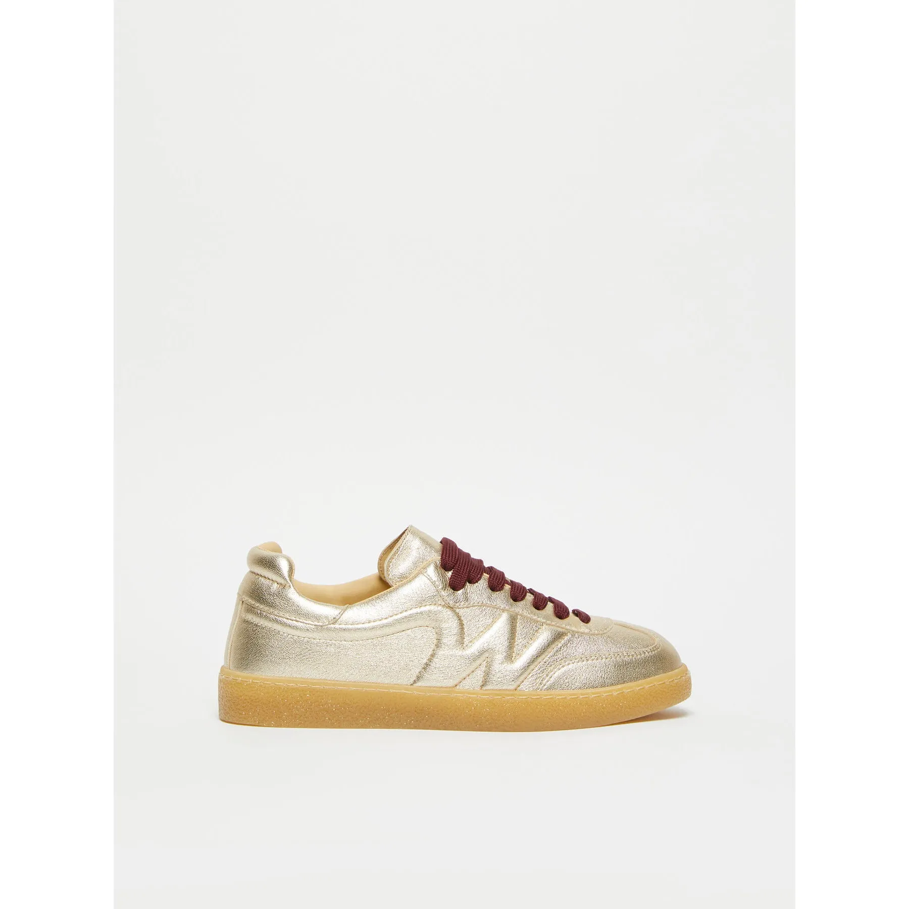 Max Mara Weekend PACOGOLD Gold Leather Sneakers