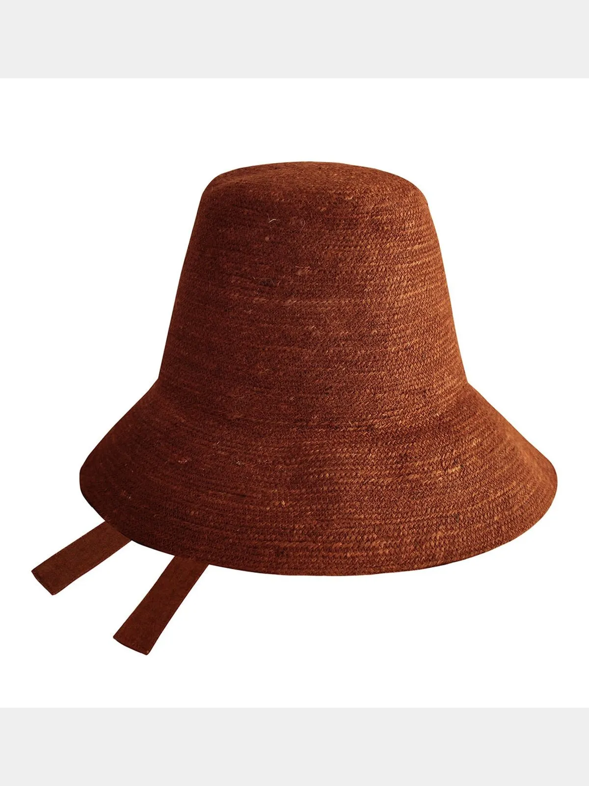 MEG Jute Straw Hat In Burnt Sienna