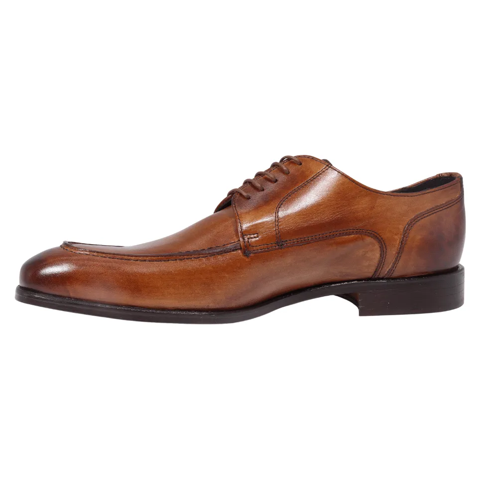 Men's Derby Calf Leather Tan (MER7317)