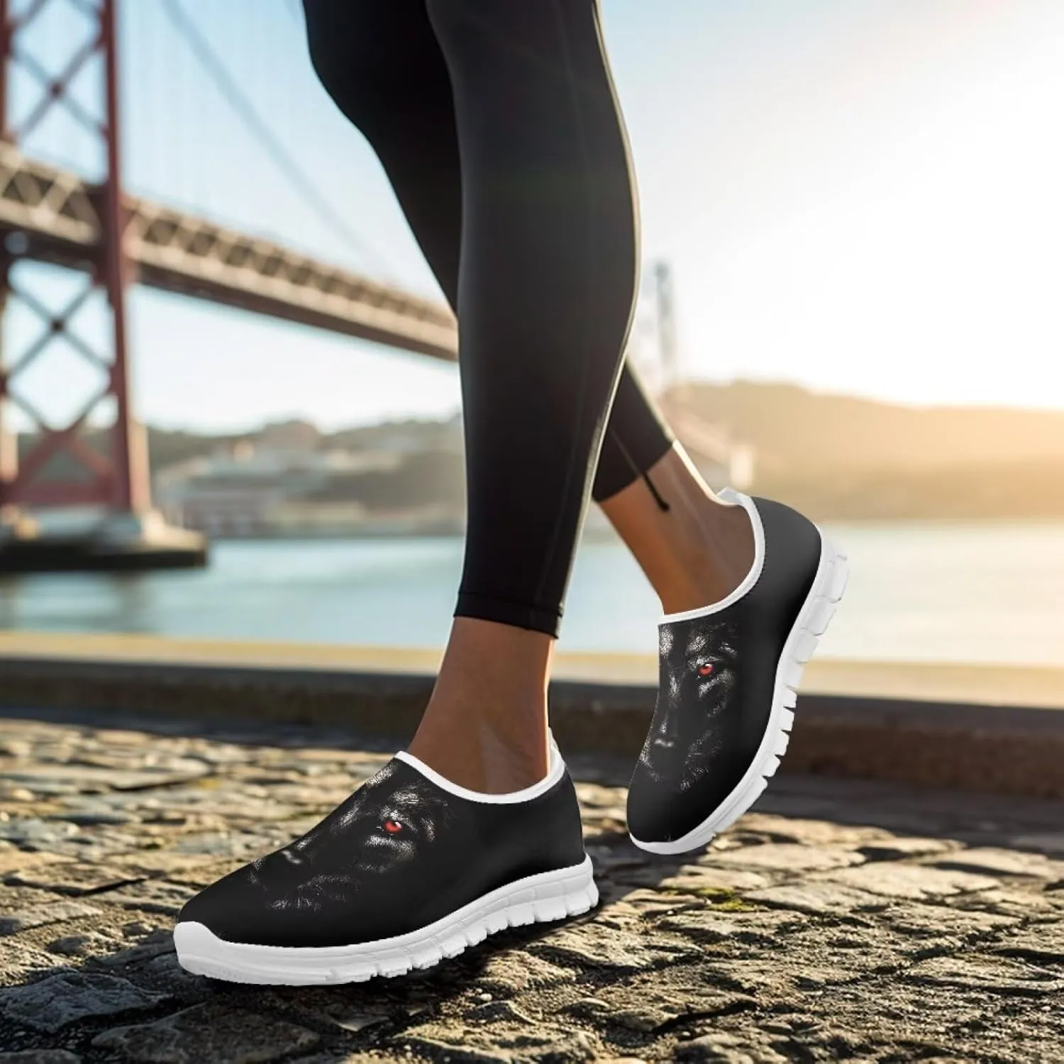 Men's Running Shoes Lightweight Breathable Walking Sneakers EVA Fashion Non Slip Athletic Shoe for Fitness Workout Size 5-14 White Sole