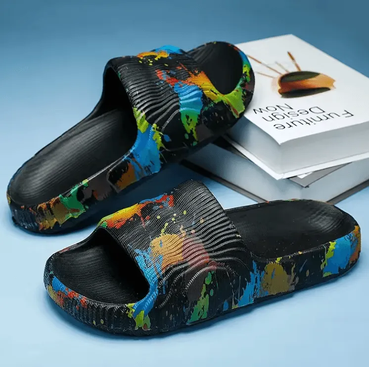 Men’s Summer Slippers – Creative Non-Slip Beach & Indoor Casual Slides