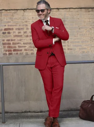 Naples Red Tweed Suit