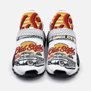 Old steel rules car Unisex Lightweight Custom shoes