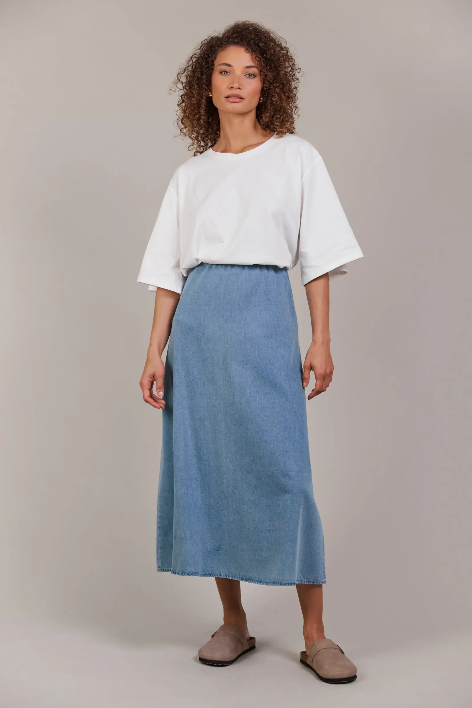 Pepi Denim Midi Skirt Denim