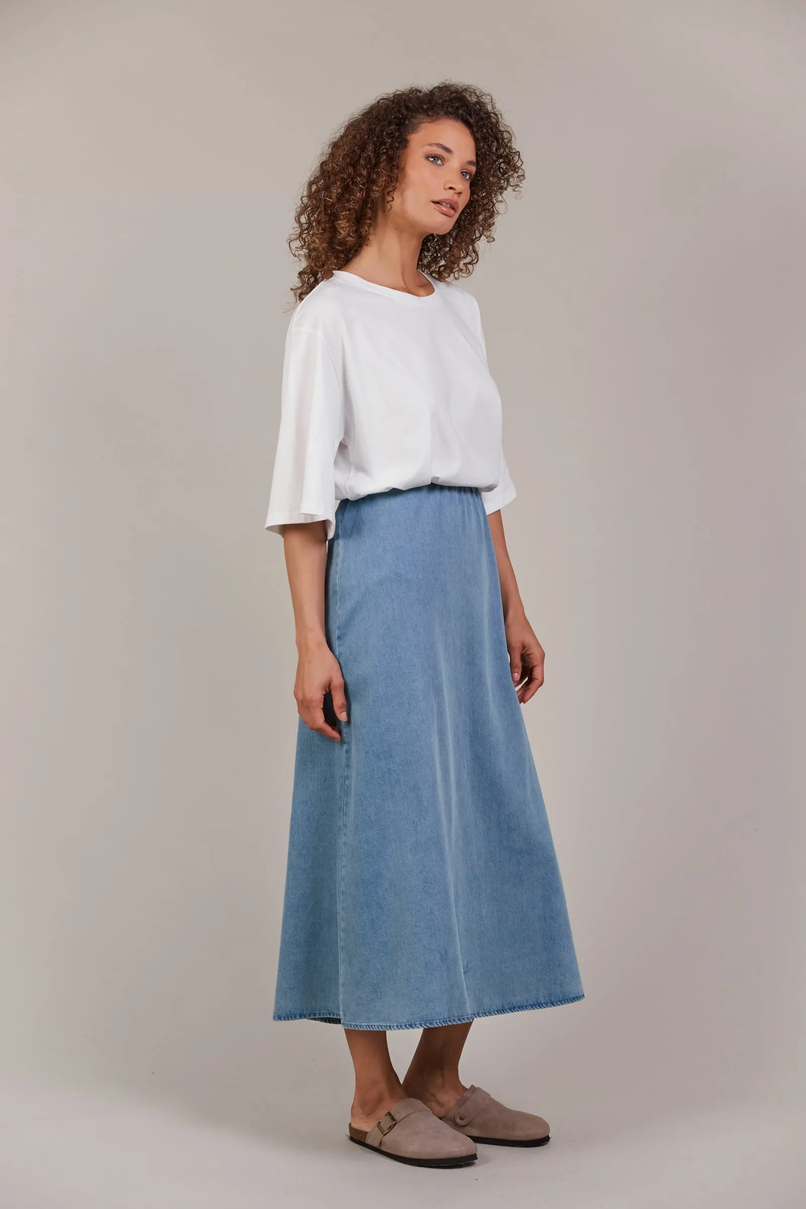 Pepi Denim Midi Skirt Denim