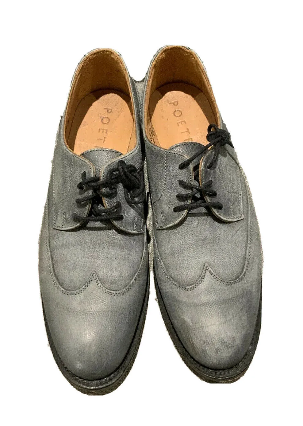 POETRY Made in England Leather Round-Toe Oxford Lace Up Shoes Size 39 US 9 UK 6 ladies